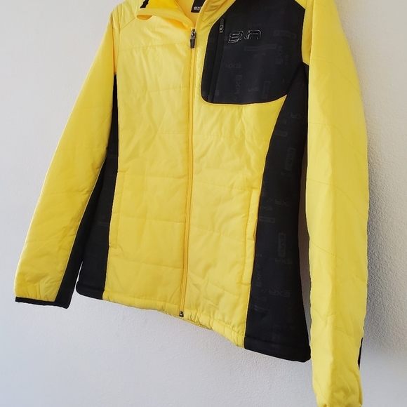 EXR Progressive Women's Yellow Hooded Jacket Size 95 (Medium) - Picture 4 of 13